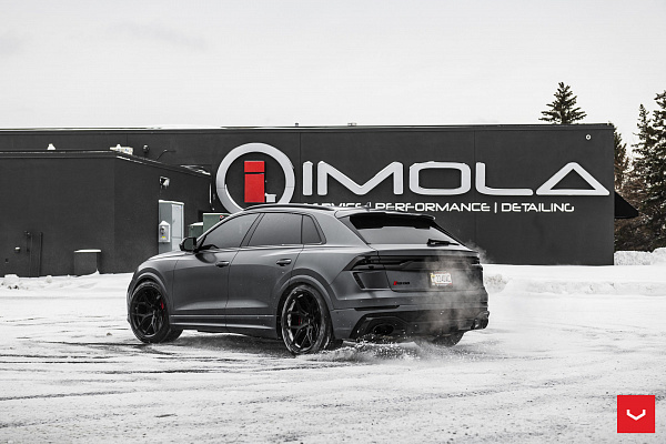 Фото дисков Vossen HF-5 Черный сатин на Audi Q8