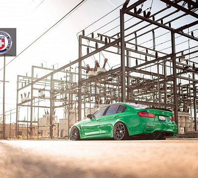 Фото дисков HRE R101 на BMW 3/M3 (F3x/F80)
