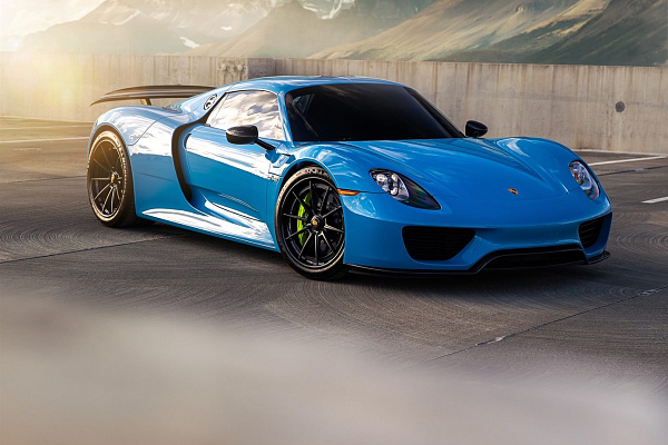 Фото дисков Anrky AN38 Черный сатин на Porsche 918 Spyder
