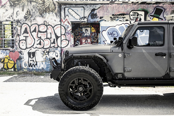 Фото дисков Black Rhino OVERLAND Черный сатин на Jeep Wrangler IV (JL)