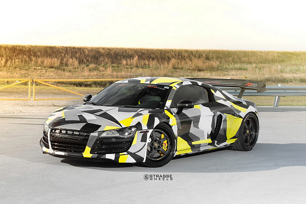 Фото дисков Strasse Wheels S5 Performance Черный сатин на Audi R8 (Typ 42)