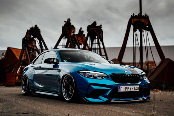 Фото дисков Brixton Forged PF5 Черный сатин на BMW 2/M2 (F22/F87)