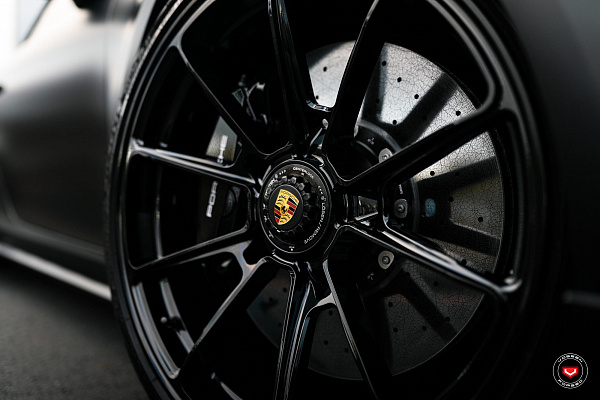 Фото дисков Vossen RS92 Черный глянец на Porsche 911 VIII