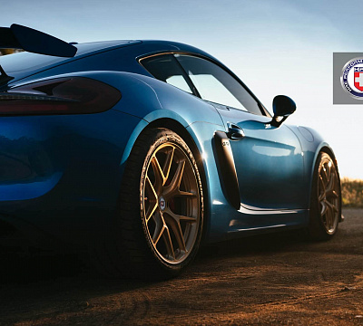 Фото дисков HRE R101 на Porsche Cayman II