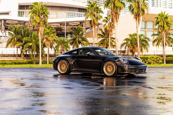 Фото дисков Strasse Wheels SC20 Track Сатиновое золото на Porsche 911 VIII