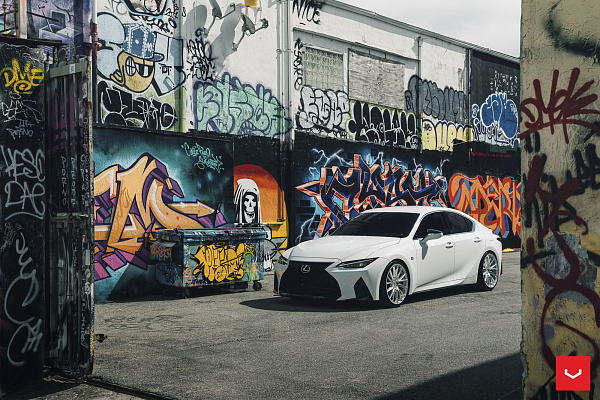 Фото дисков Vossen HF-4T Полированный лак на Lexus IS III