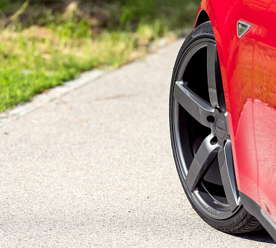 Фото дисков Vossen CV3 на Tesla Model S