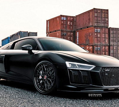 Фото дисков Strasse Wheels SV10M Deep Concave FS на Audi R8 (4S)