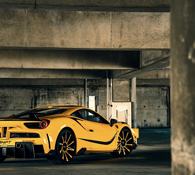 Фото дисков Savini SV50 на Ferrari 488