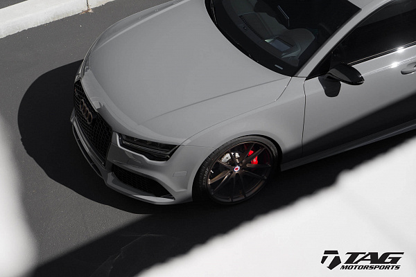 Фото дисков HRE P104 Сатиновая бронза на Audi A/RS 7 (4G)