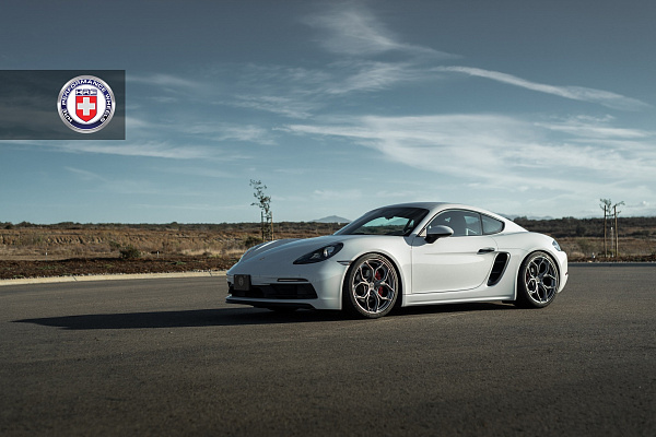 Фото дисков HRE P111SC Сатиновый тонированный лак на Porsche Cayman II