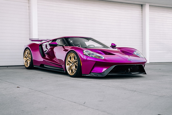 Фото дисков Brixton Forged PF14 R / RS Глянцевая шампань на Ford GT II