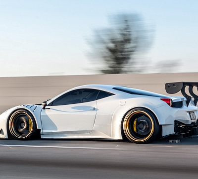 Фото дисков Strasse Wheels SV10-RS Performance на Ferrari 458