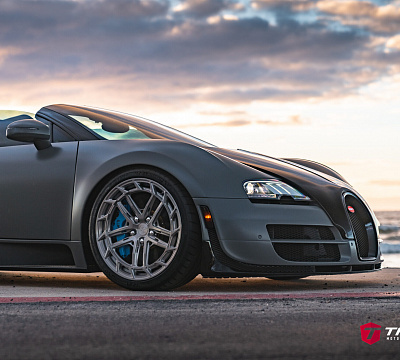 Фото дисков Vossen LC3-03T на Bugatti Veyron