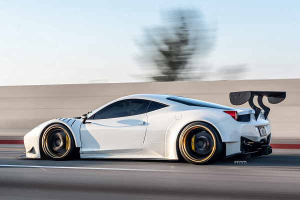 Фото дисков Strasse Wheels SV10-RS Performance Черный матовый на Ferrari 458