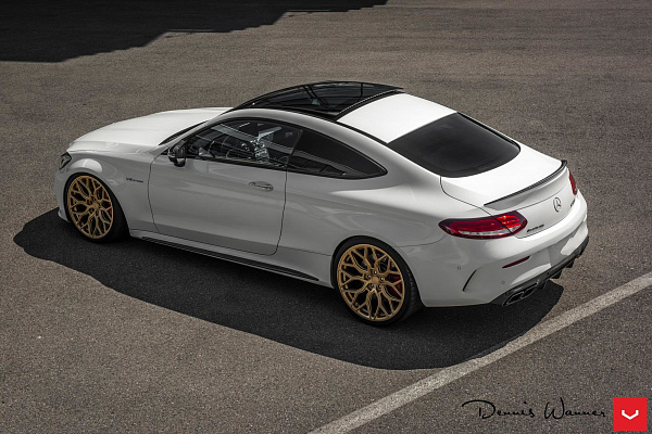 Фото дисков Vossen HF-2 Сатиновое темное золото на Mercedes-Benz C-Class (W205)
