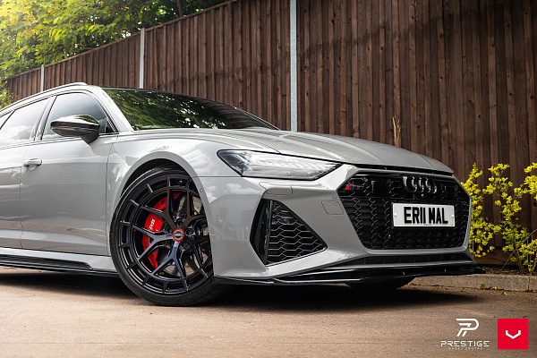 Фото дисков Vossen HFX-1 (5-Lug) Черный глянец на Audi A/RS 7 (4K)