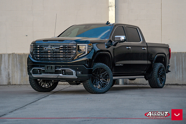 Фото дисков Vossen HF6-5 Черный глянец на GMC Sierra IV
