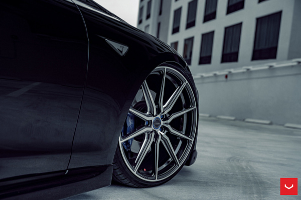 Фото дисков Vossen HF-3 Алмазная проточка на Tesla Model S