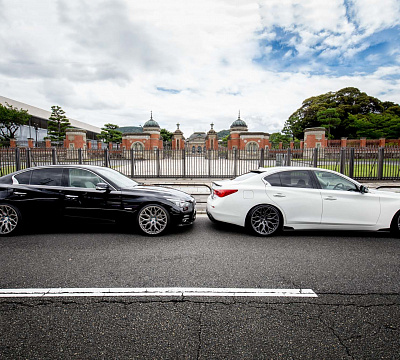 Фото дисков Vossen HF-2 на Infiniti Q50