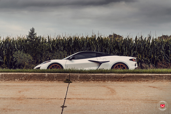 Фото дисков Vossen EVO-3R Глянцевая медь на Chevrolet Corvette C8