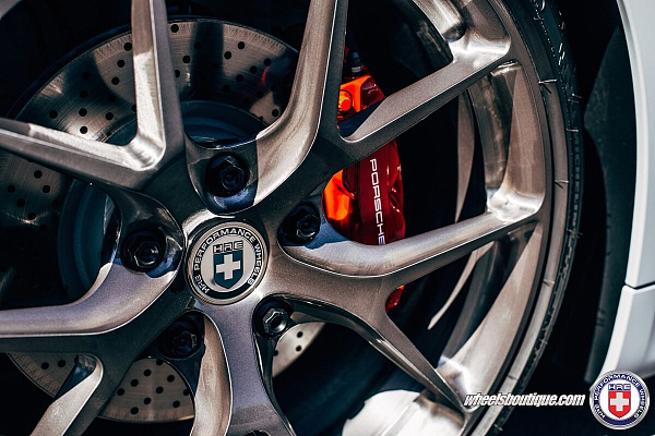 Фото дисков HRE P101 Глянцевый тонированный лак на Porsche Cayman II