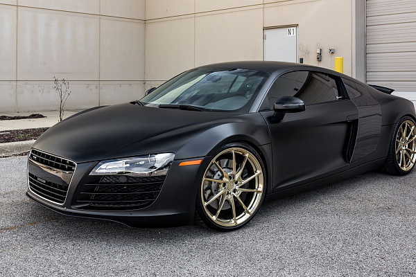 Фото дисков Anrky AN13 Глянцевое золото на Audi R8 (Typ 42)