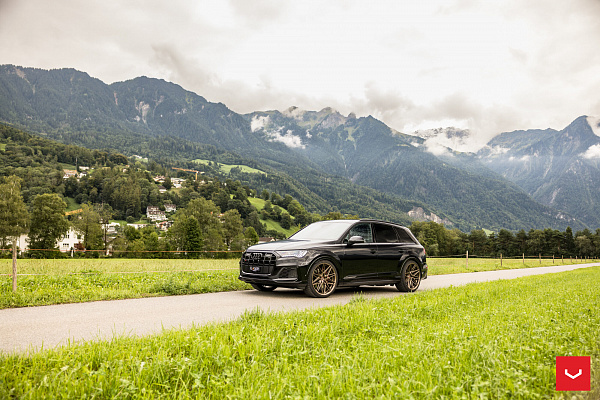Фото дисков Vossen HF-7 Сатиновая бронза на Audi Q7 (4M)