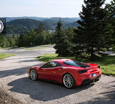 Фото дисков HRE P104 на Ferrari 488