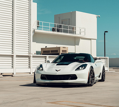 Фото дисков Vossen EVO-4R на Chevrolet Corvette C7