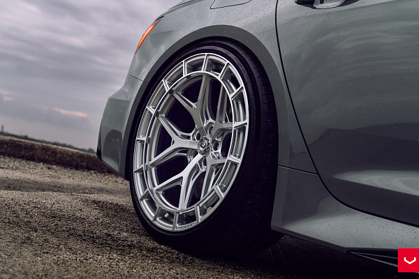 Фото дисков Vossen HFX-1 (5-Lug) Серебро на Audi A/RS 7 (4K)