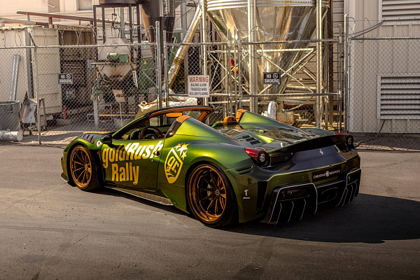 Фото дисков Brixton Forged R11-RS Глянцевая бронза на Ferrari 458