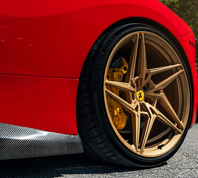 Фото дисков Anrky S1-X3 на Ferrari 488