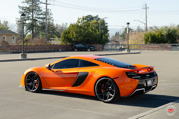 Фото дисков Vossen EVO-3 Черный сатин на McLaren 650S