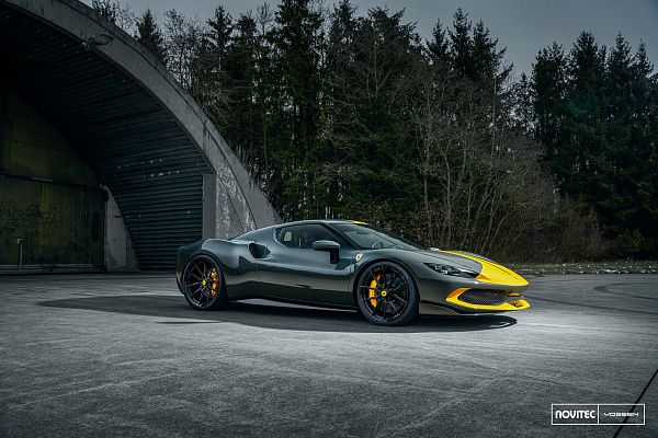 Фото дисков NOVITEC NF10 Черный глянец на Ferrari 296