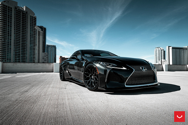 Фото дисков Vossen HF-2 Черный глянец на Lexus LC 500