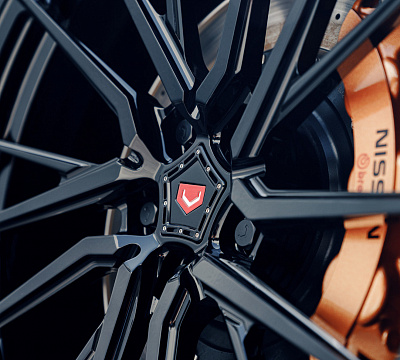 Фото дисков Vossen M-X4T на Nissan GT-R