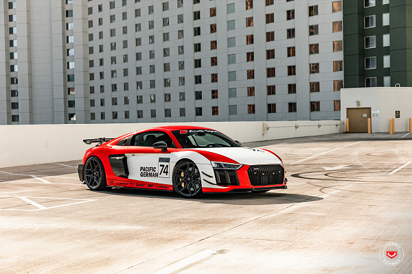Фото дисков Vossen EVO-4R Черный сатин на Audi R8 (4S)