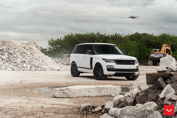 Фото дисков Vossen HF-2 Черный сатин на Range Rover IV