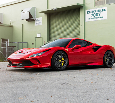 Фото дисков HRE S107SC на Ferrari F8