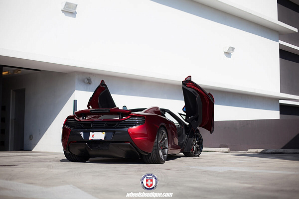 Фото дисков HRE P101 Сатиновый графит на McLaren 650S