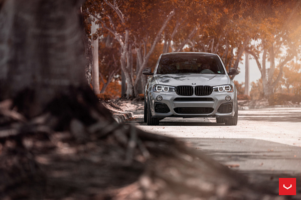 Фото дисков Vossen HF-2 Черный сатин на BMW X4 (F26)