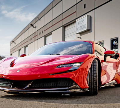 Фото дисков Savini SV10 на Ferrari SF90