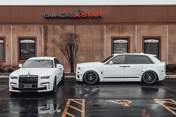 Фото дисков Brixton Forged LX01 Черный глянец на Rolls-Royce Cullinan