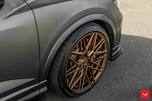 Фото дисков Vossen HF-7 Сатиновое темное золото на Audi Q3 (F3)
