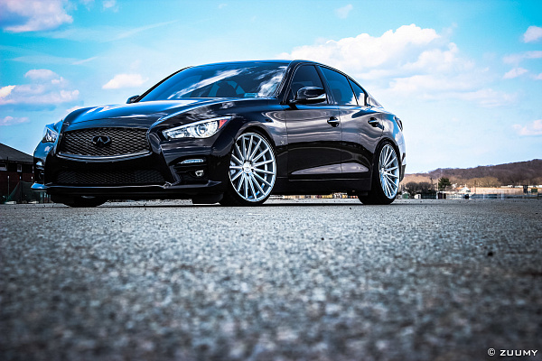 Фото дисков Vossen VFS-2 Серебро на Infiniti Q50