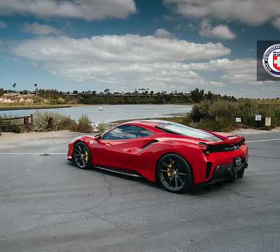 Фото дисков HRE P104SC на Ferrari 488