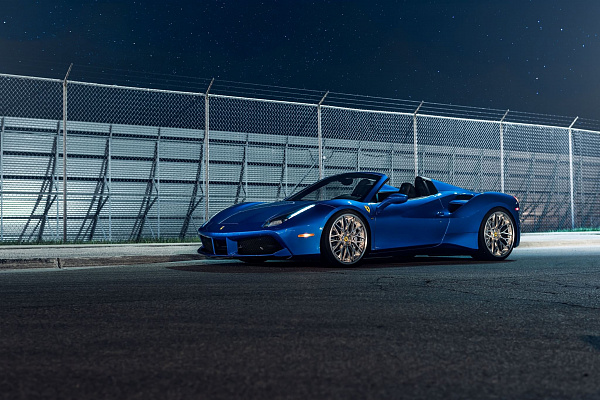 Фото дисков HRE S200 Глянцевый лак на Ferrari 488