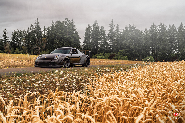 Фото дисков Vossen GEN-02 (3-piece) Черный сатин на Porsche 911 VI