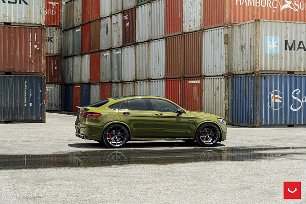 Фото дисков Vossen HF-5 Черный глянец на Mercedes-Benz GLC (X253, C253)